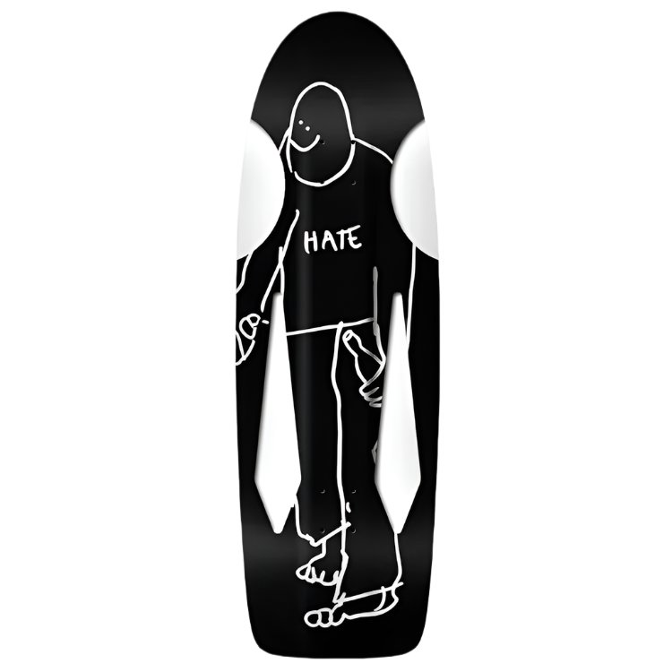 Krooked Skateshop Day Beamer HATE LTD Edition Custom Shape deck