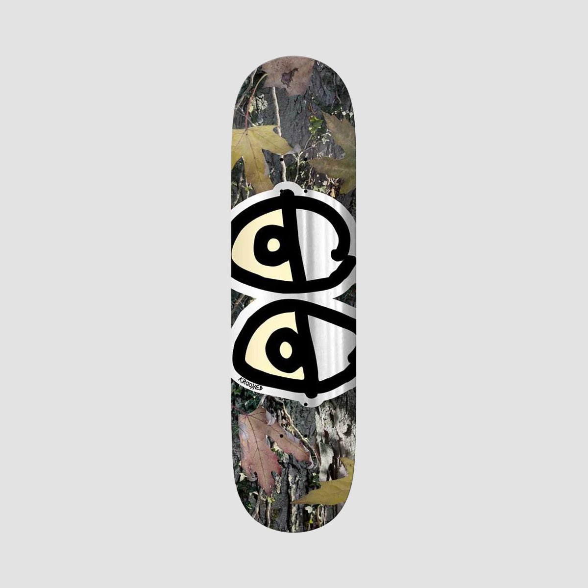 Krooked Team Eyes Camo Silver deck