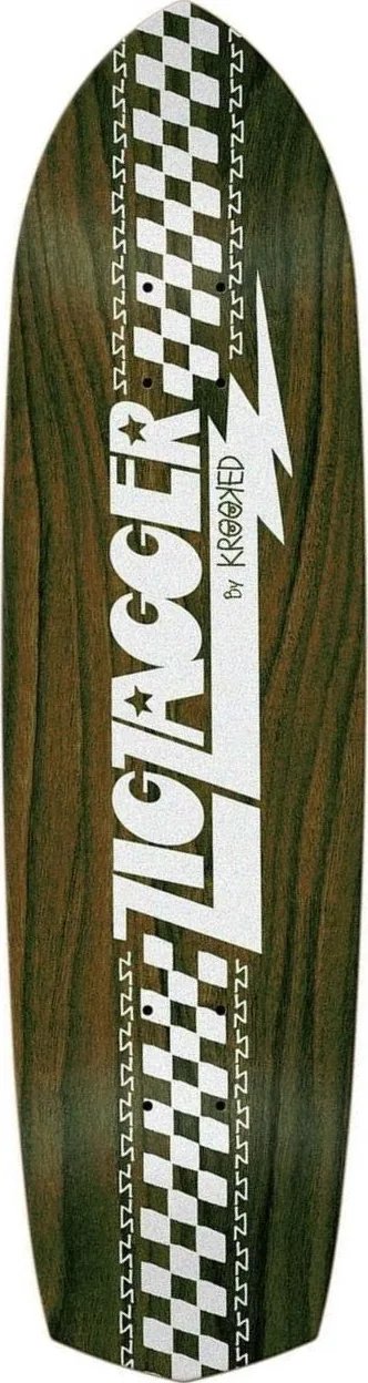 Krooked Zip Zagger (Brown Stain) deck