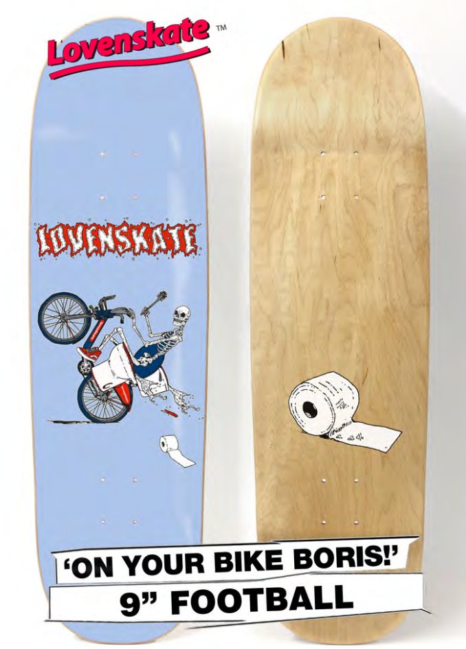 Lovenskate On Ya Bike Boris deck