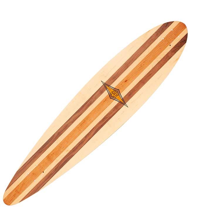 Lush Mako Classic Pintail Longboard deck