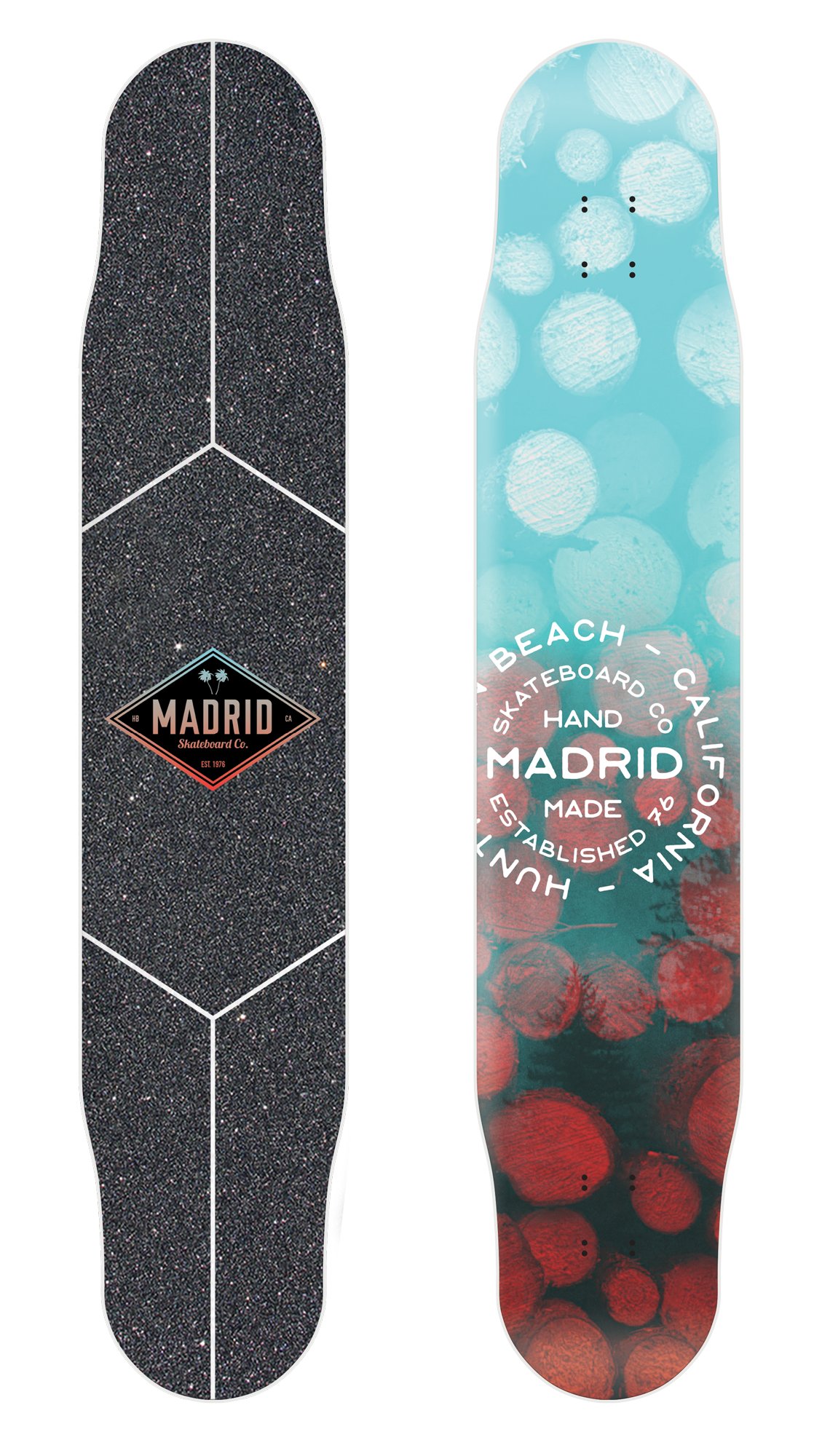 Madrid Fiberglass Longboard Carver Logs deck
