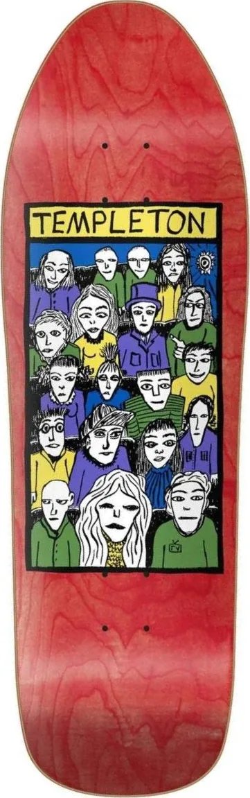 New Deal Ed Templeton Crowd (Red) deck