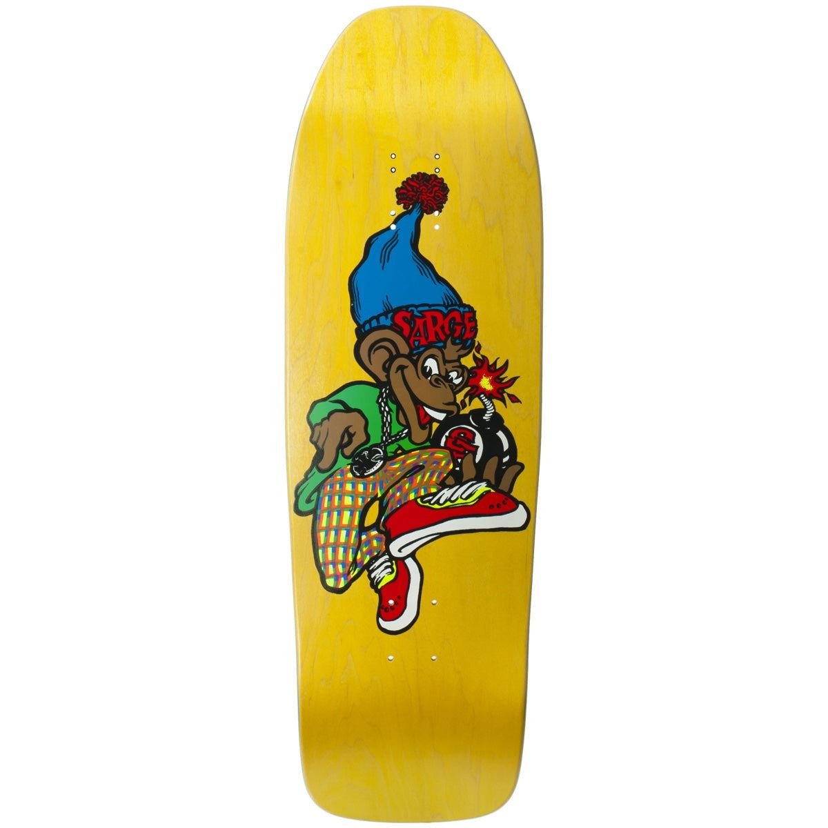New Deal Sargent Monkey Bomber SP Apparel (Yellow) deck