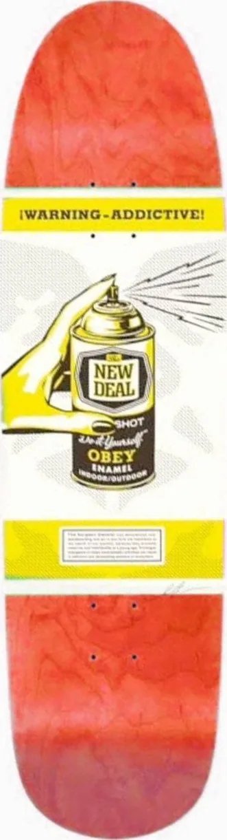 New Deal Shepard Fairey (Red Stain) deck