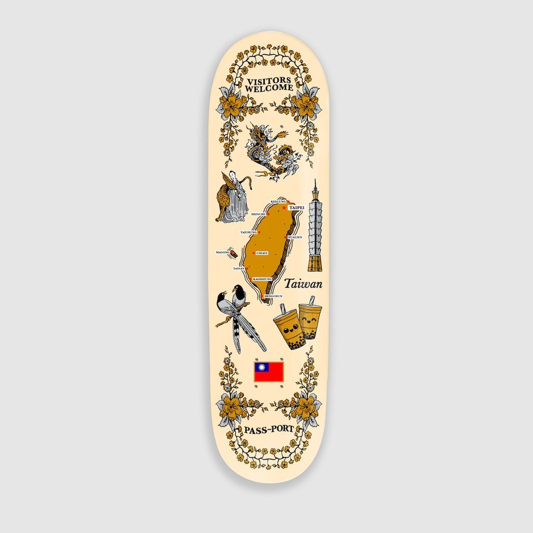 Passport Pass-Port International Tea Towel Taiwan deck