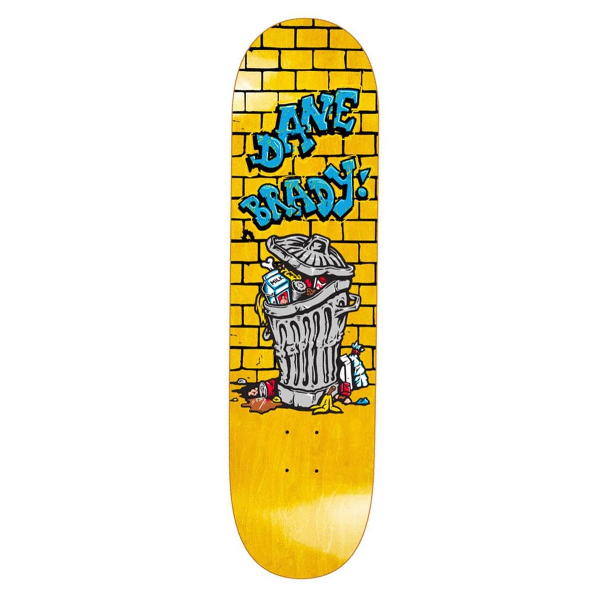 Polar Dane Brady Trash Can (Yellow Stain) deck