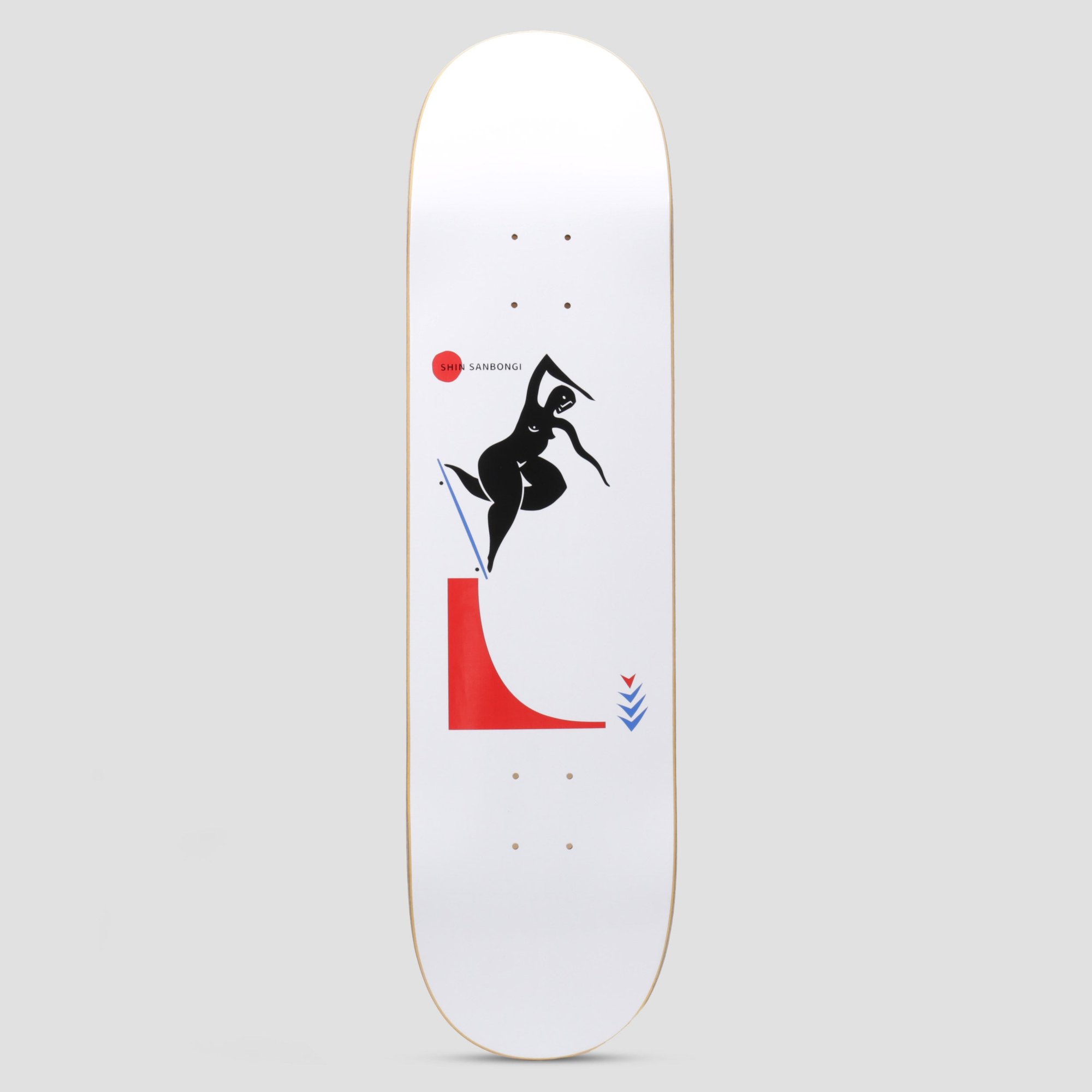Polar Shin Sanbongi Backside Noseblunt (White) deck