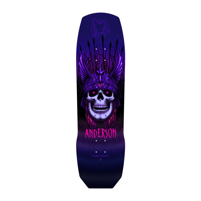 Powell Peralta Andy Anderson Heron Skull (Purple) deck