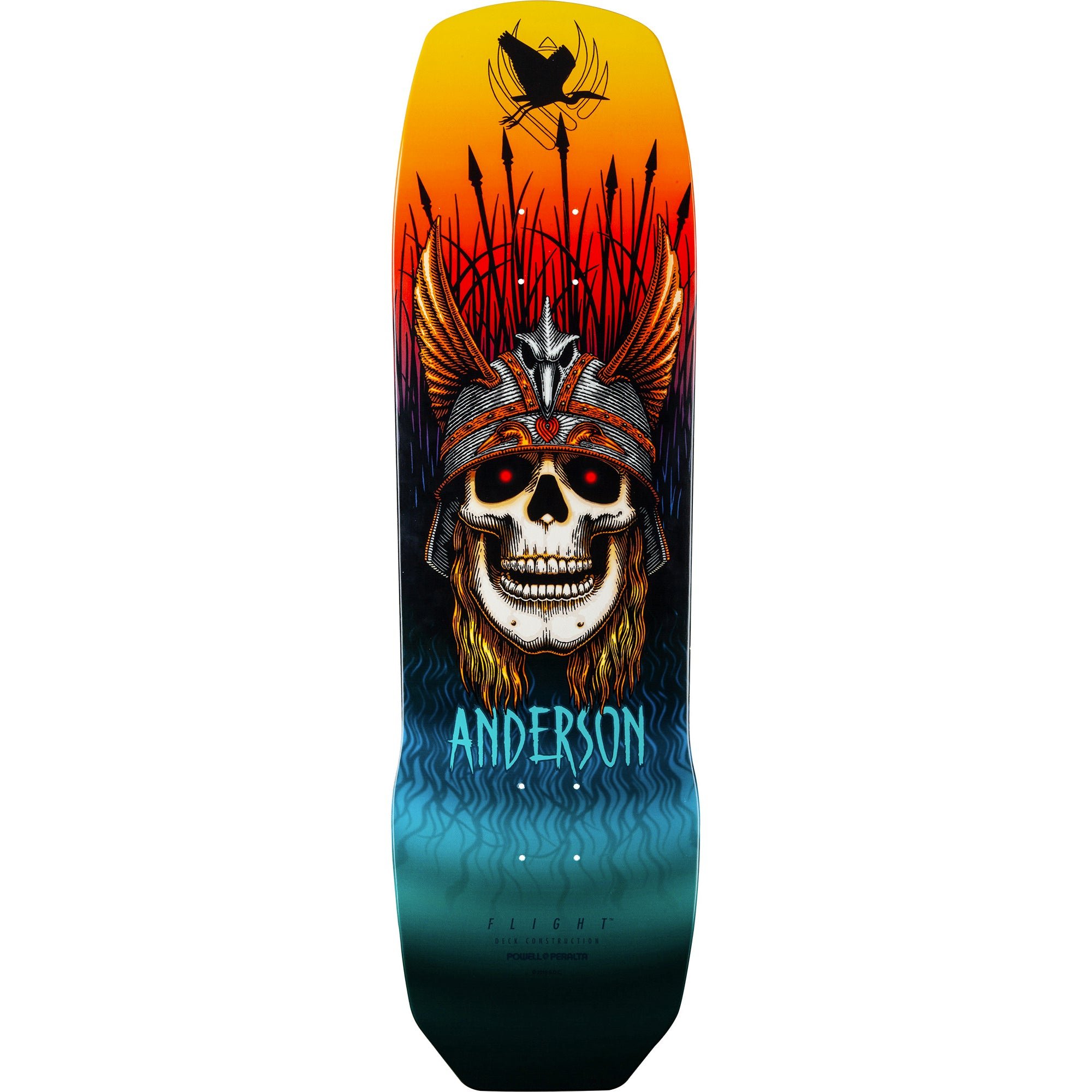 Powell Peralta Andy Anderson Heron Skull Teal Flight deck