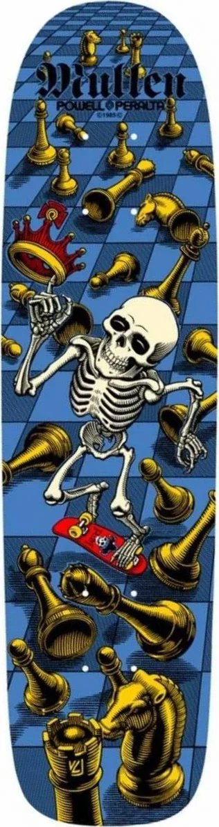 Powell Peralta Bones Brigade Rodney Mullen Chess Board 6th Series deck