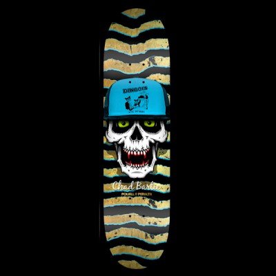 Powell Peralta Chad Bartie Skull (Black/Gold) deck