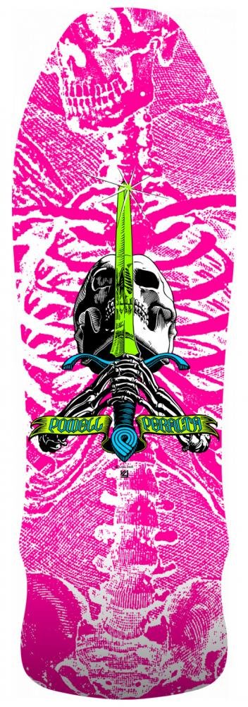 Powell Peralta Gee Gah Skull and Sword Hot (Pink) deck