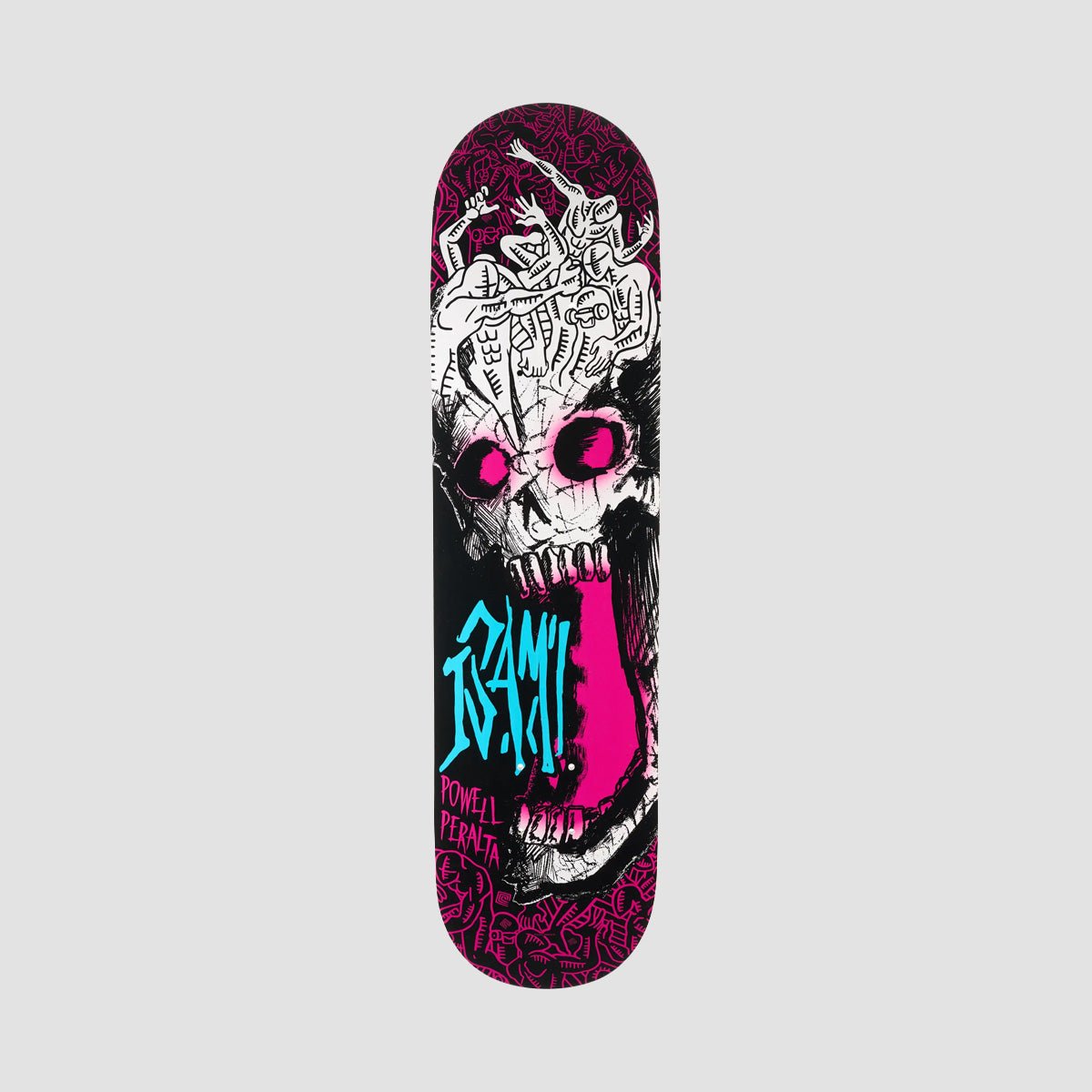 Powell Peralta Isamu Yamamoto Skull 2 Pink Colorway deck