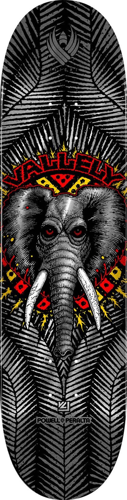 Powell Peralta Mike Vallely Elephant Silver Autographed Flight deck
