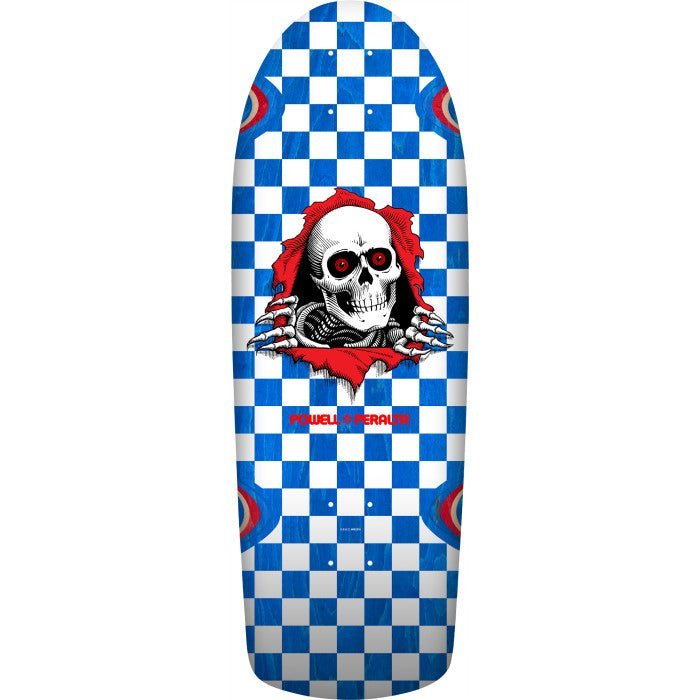 Powell Peralta OG Ripper Checker Veneer (Blue) deck