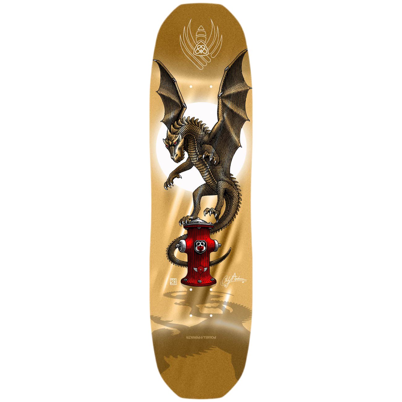 Powell Peralta Powell Andy Anderson Hydrant Dragon FLIGHT (Gold) deck