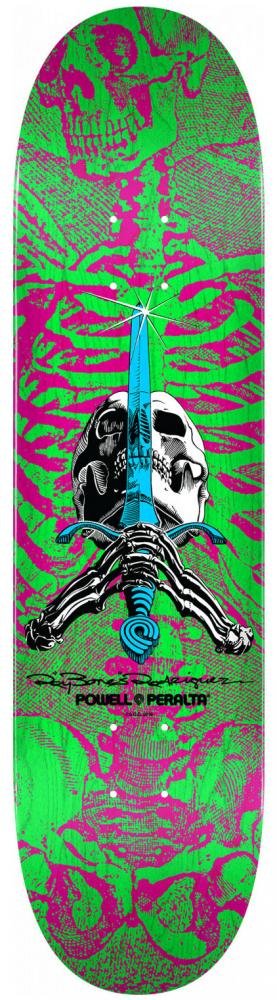 Powell Peralta Skull and; Sword Shape 247 8 (Pink Green) deck