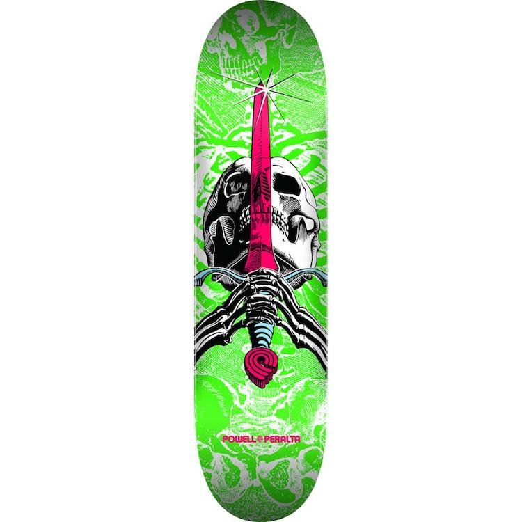 Powell Peralta Skull & Sword 191 K16 (White/Green) deck