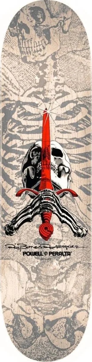Powell Peralta Skull & Sword 246 (White/Grey) deck