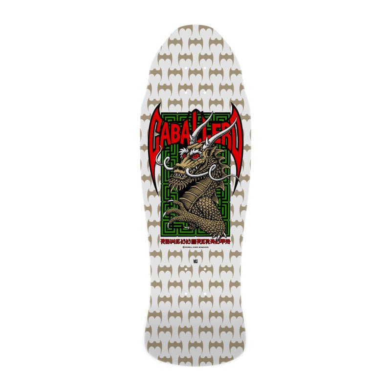 Powell Peralta Steve Caballero Cab Chinese Dragon (White/Gold) deck