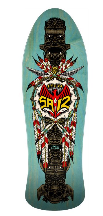 Powell Peralta Steve Saiz Totem (Blue Stain) deck