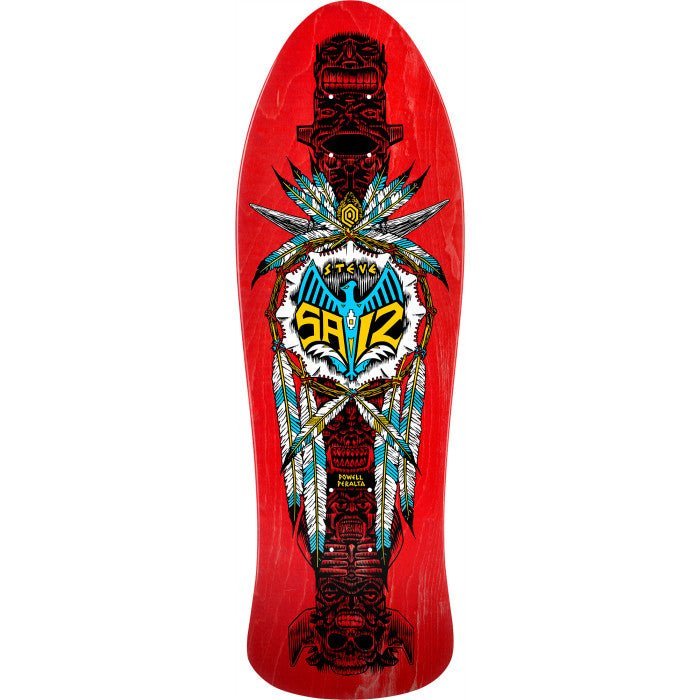 Powell Peralta Steve Saiz Totem Veneer (Red) deck