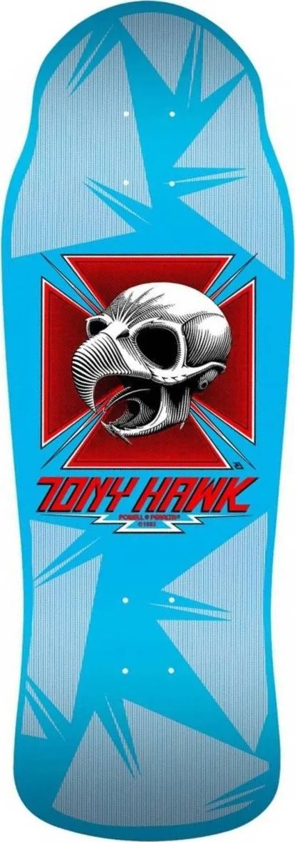 Powell Peralta Tony Hawk Skull Series 9 Bones Brigade (Blue) deck