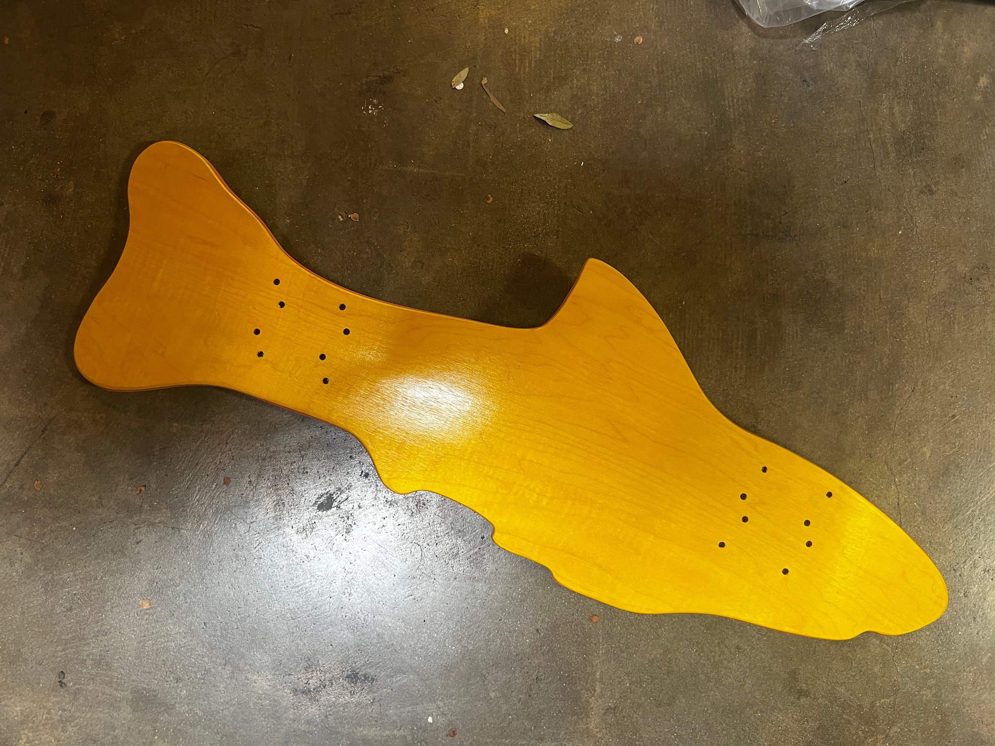 Prime Wood Shark Shaped 1 off sample deck
