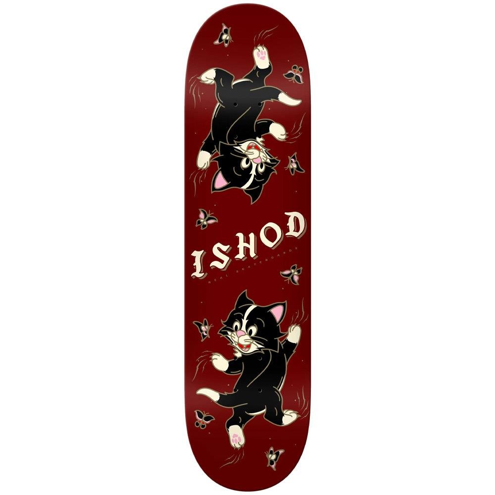 Real Ishod Kitten Scratch Twin Tail Burgundy deck