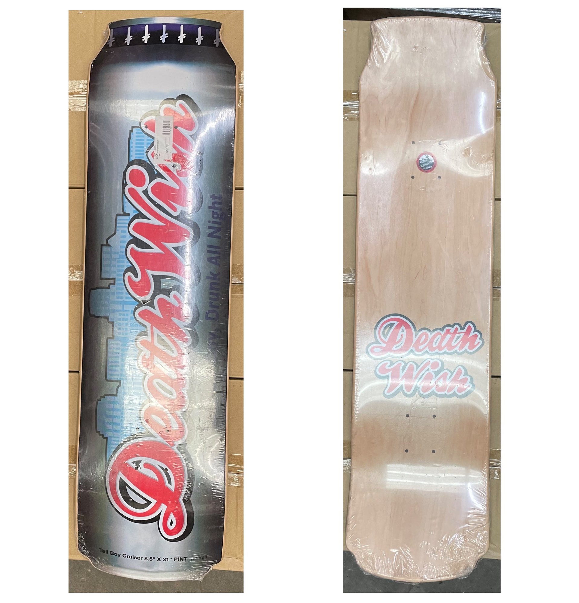 Shorty's Vintage Death Wish Tall Boy deck