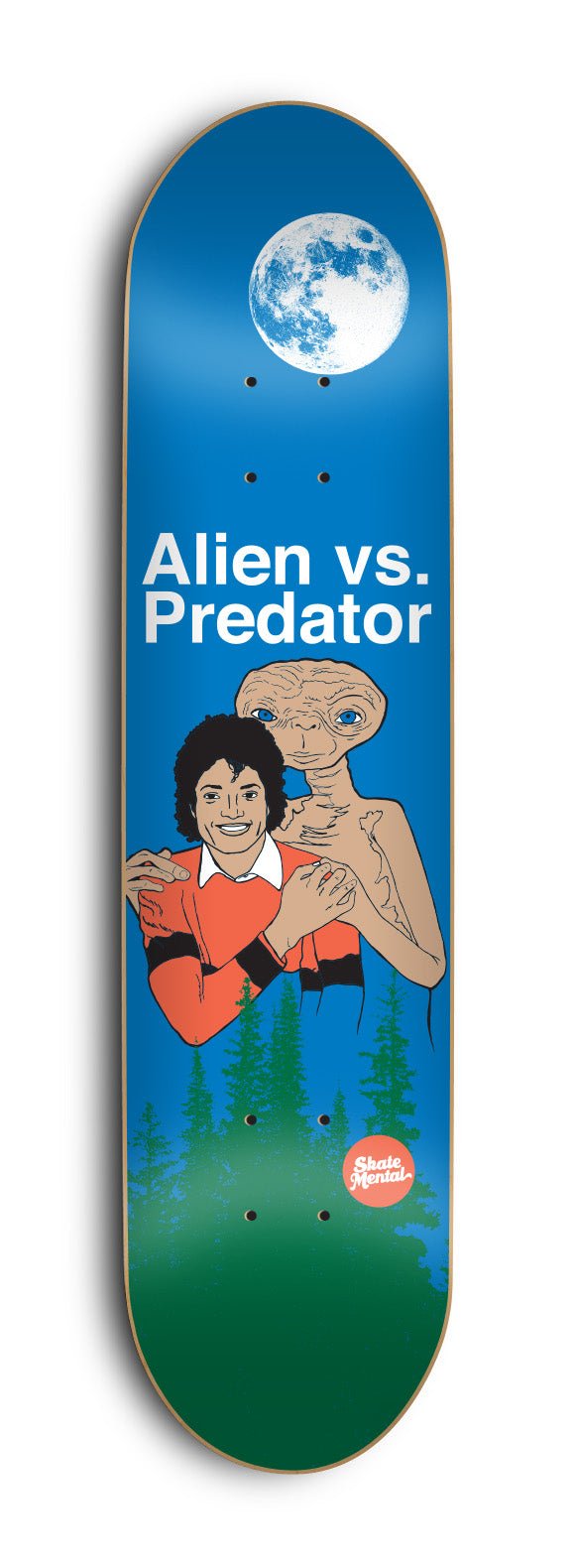 Skate Mental Alien Vs Predator - Night deck