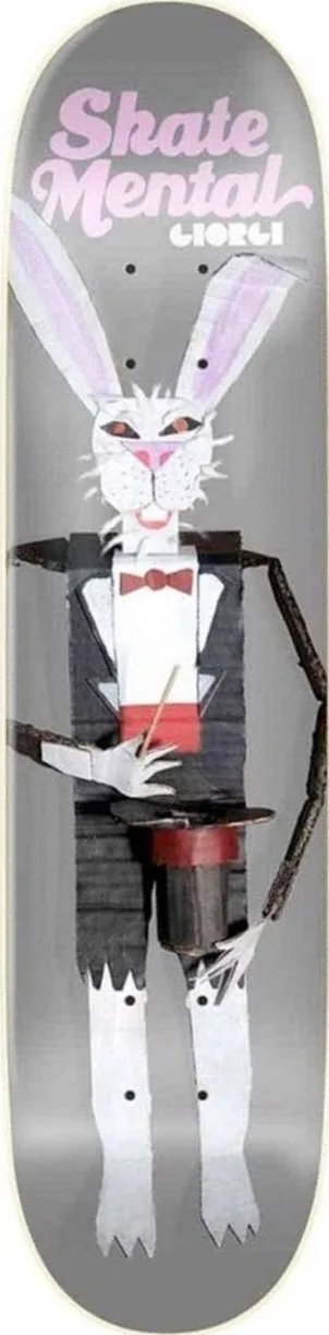 Skate Mental Giorgi Rabbit Doll (Grey) deck