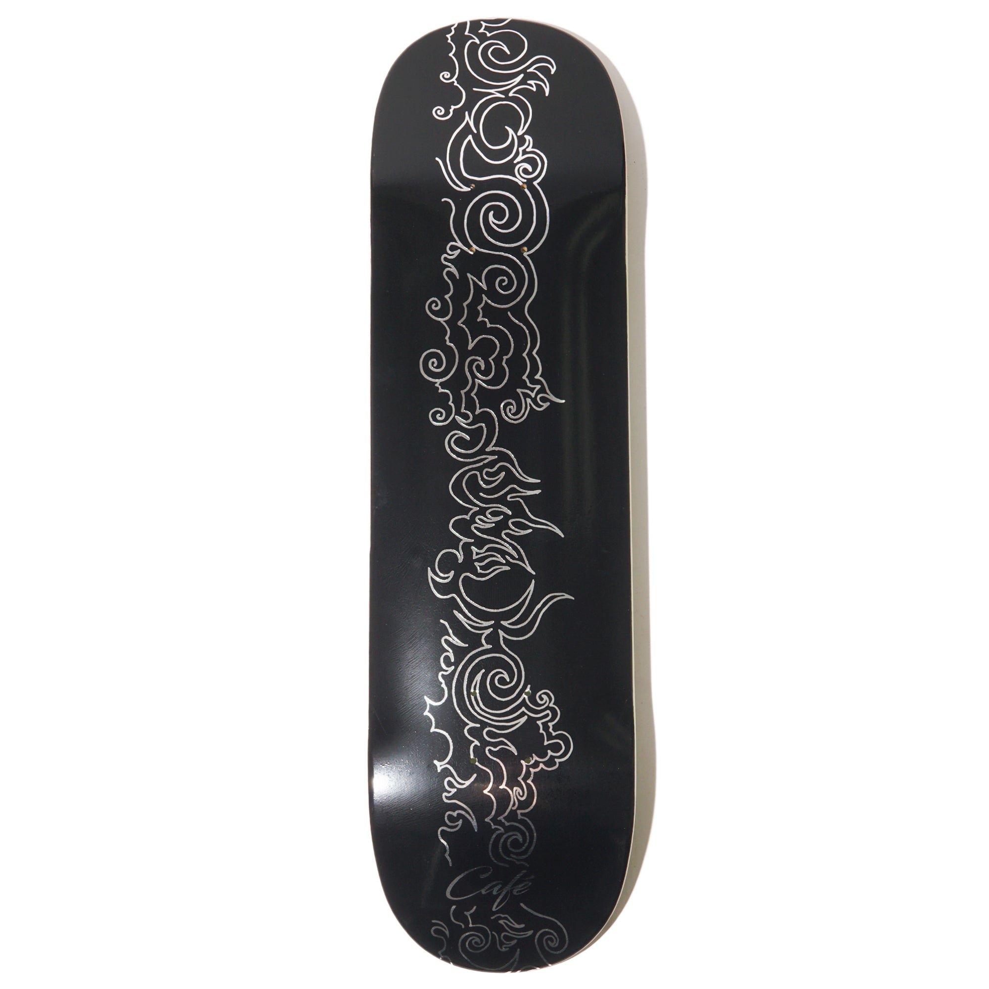 Skateboard Cafe Clouds C2 Shape Black / Silver deck
