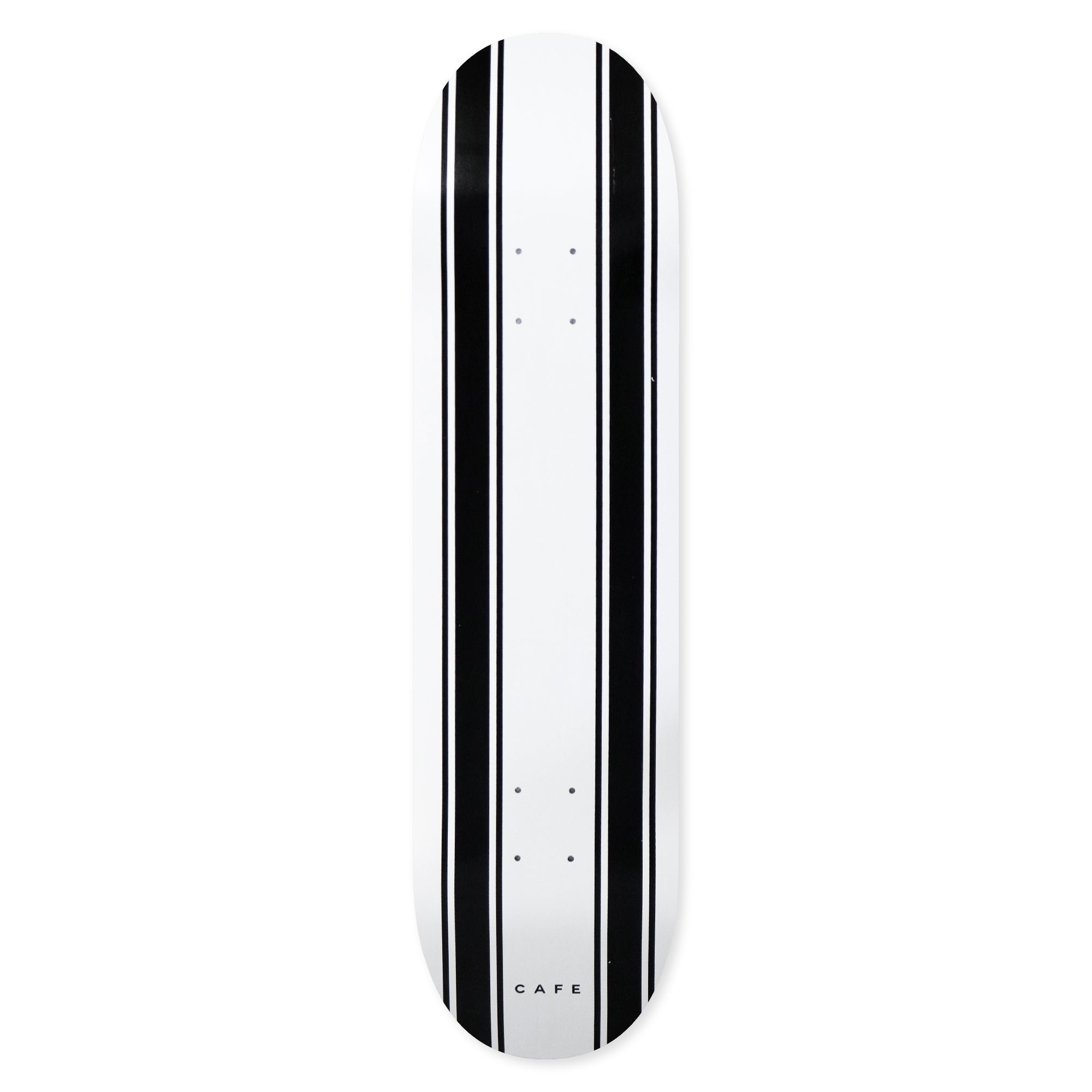 Skateboard Cafe Stripe (White/Black) deck