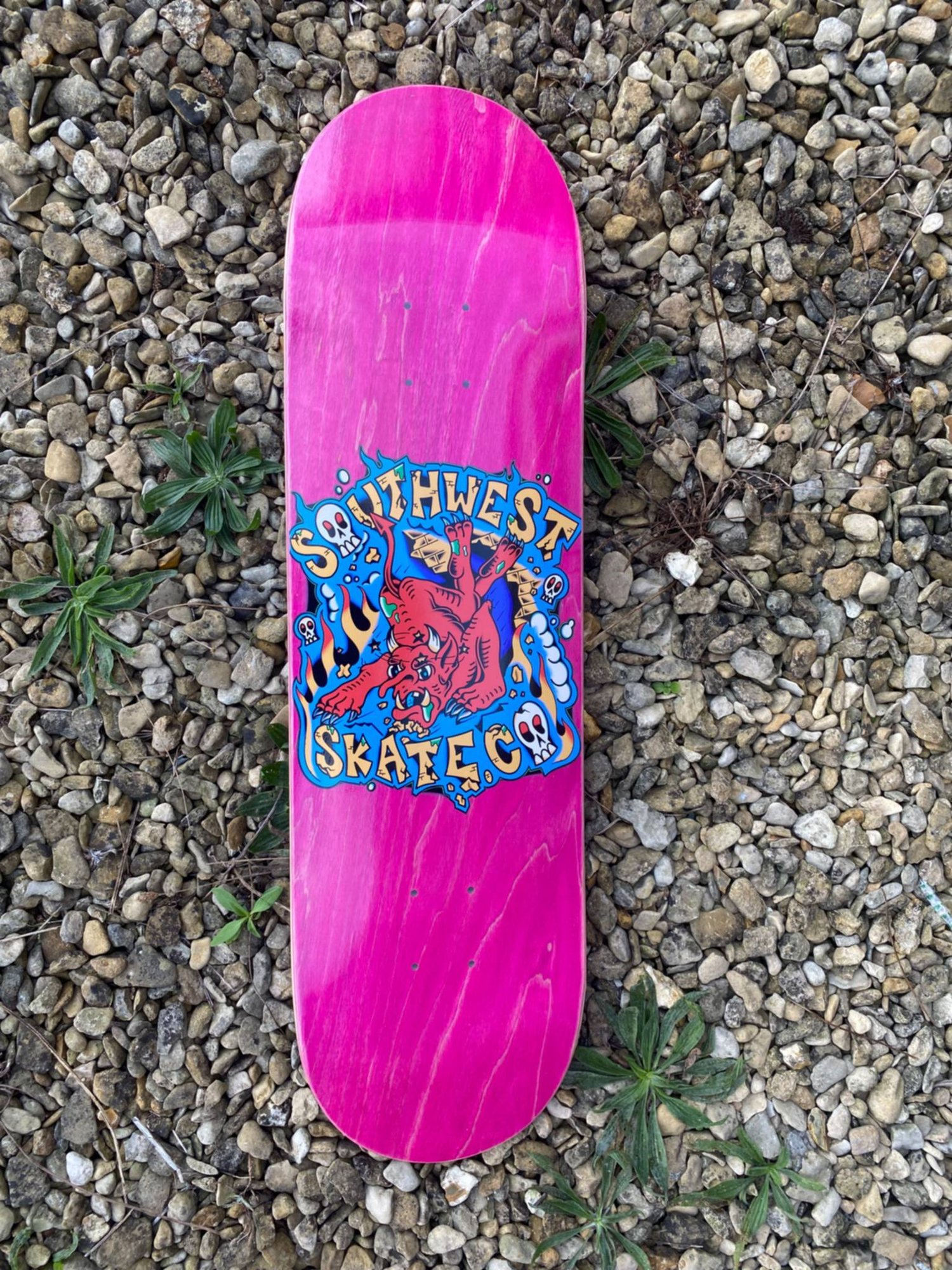 Southwest Skate Co Logo (Blue) deck