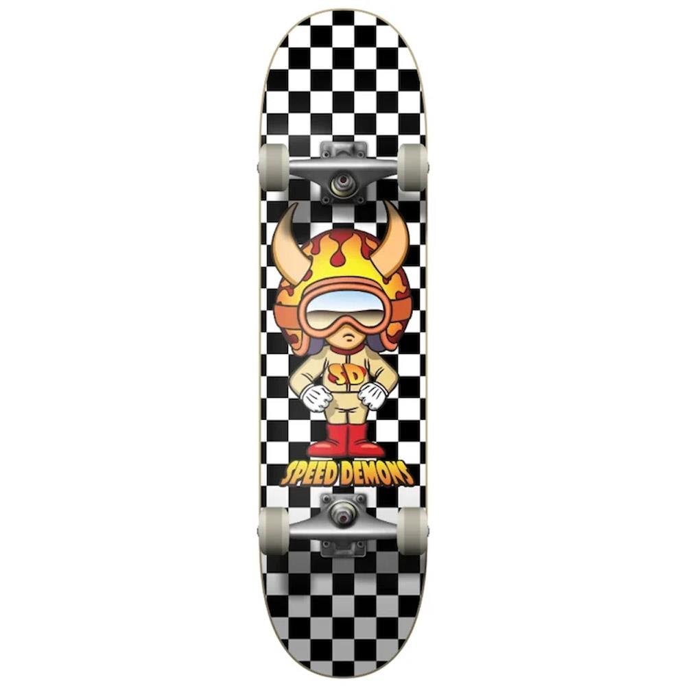 Speed Demons Hot Shot Factory Checks (Black White) deck