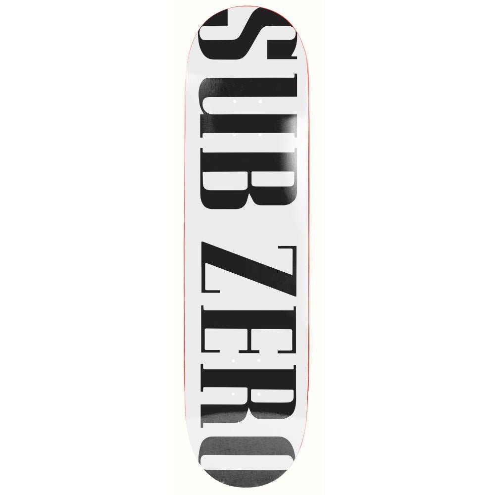 Sub Zero Real Life Screenprinted White deck