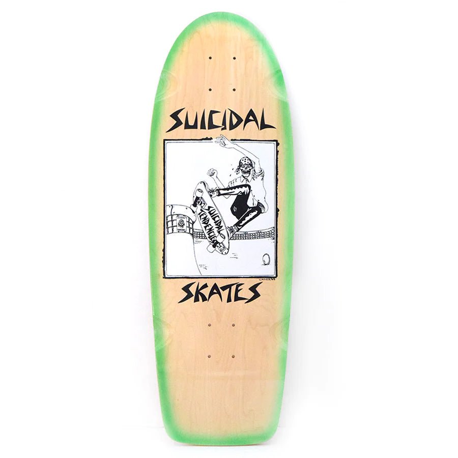 Suicidal Skates Pool Skater 70's Classic (Natural/Green Fade) deck