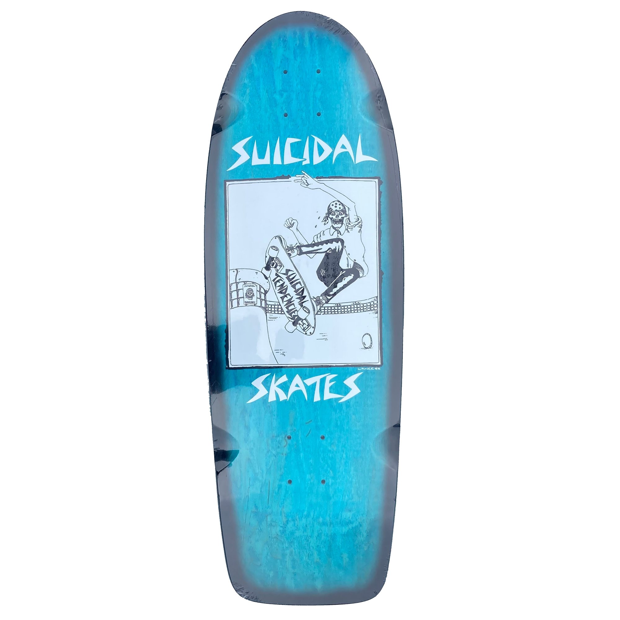 Suicidal Skates Pool Skater 70's Classic Teal/ (Black Fade) deck