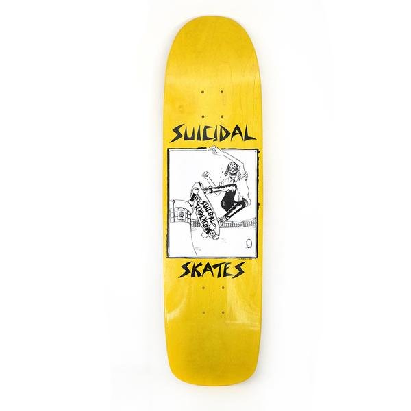 Suicidal Skates Pool Skater (Yellow Stain) deck