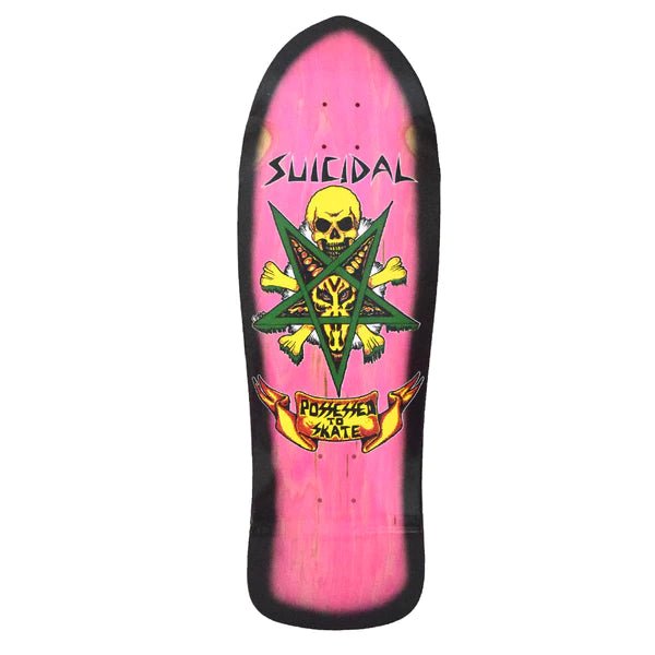 Suicidal Skates Possessed To Skate (Pink Stain/Black Fade) deck