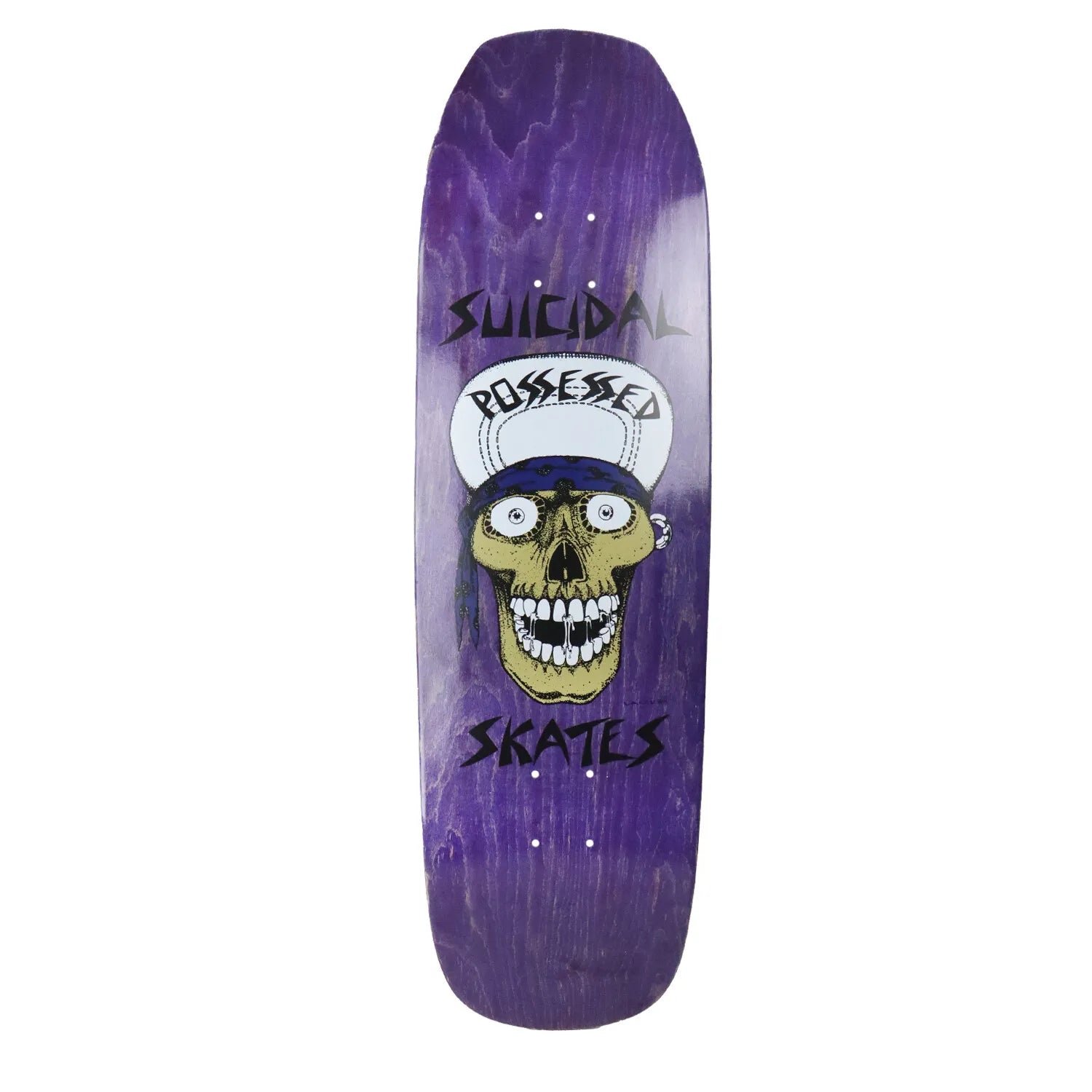 Suicidal Skates Punk Skull (Purple Stain) deck