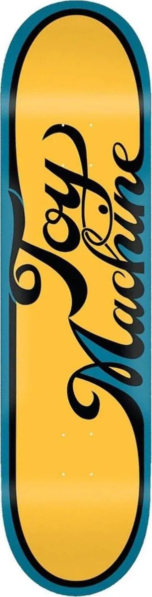 Toy Machine Cursive (Yellow) deck