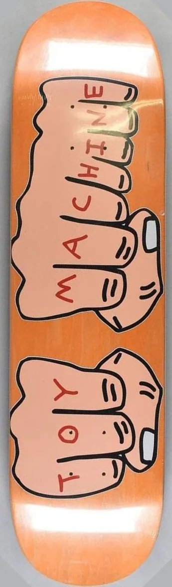Toy Machine Fists (Orange Stain) deck