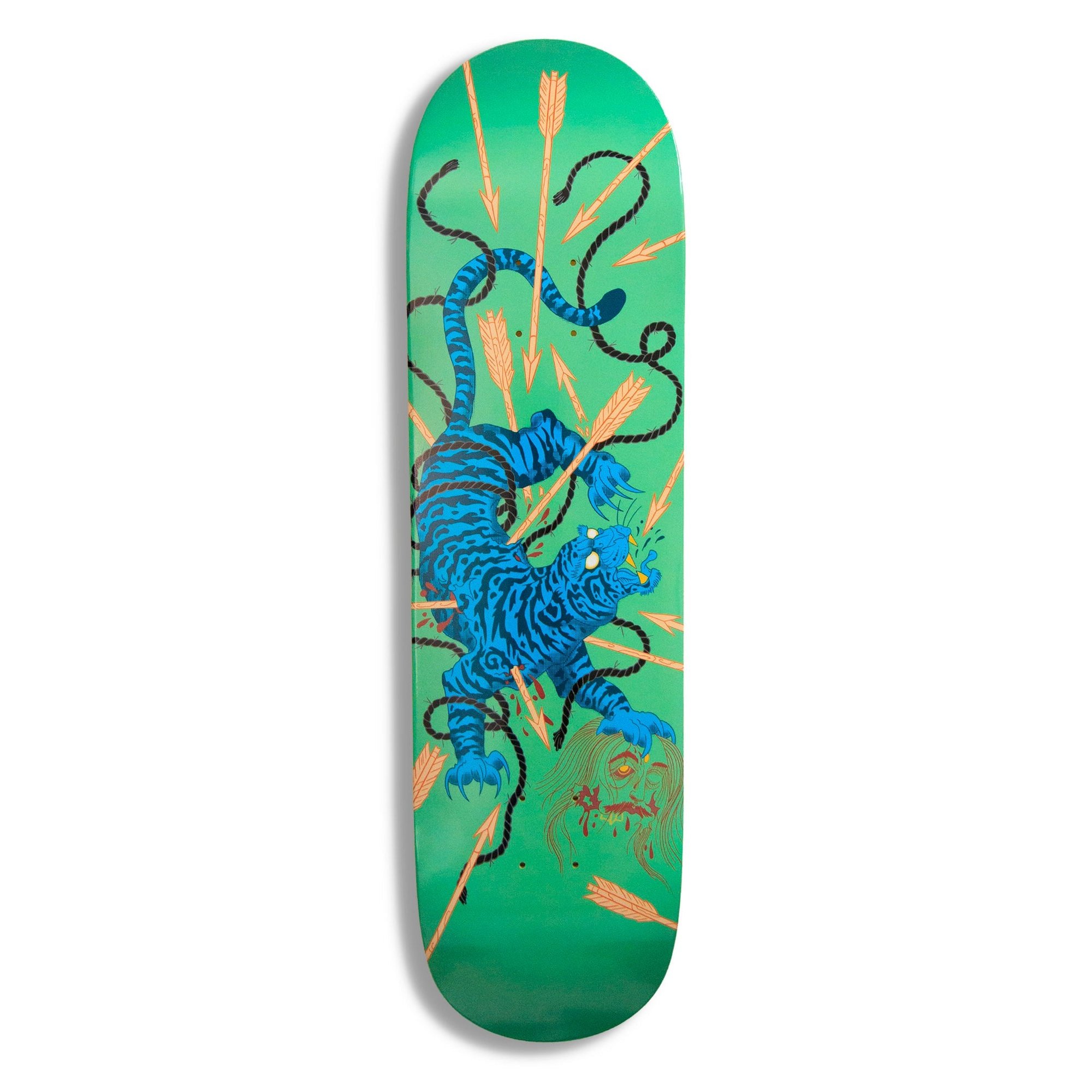 Triple 3 Green Tiger Skate deck