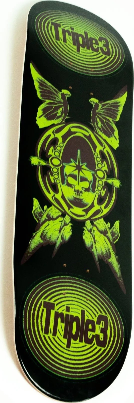 Triple 3 Grimey Skull Skate deck