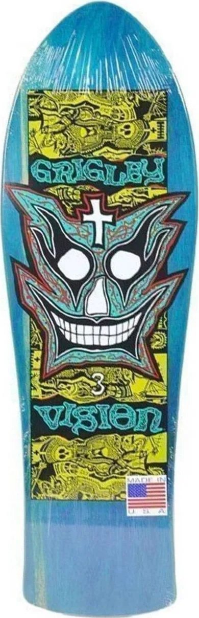 Vision Street Wear Grigley III (Blue Stain) deck