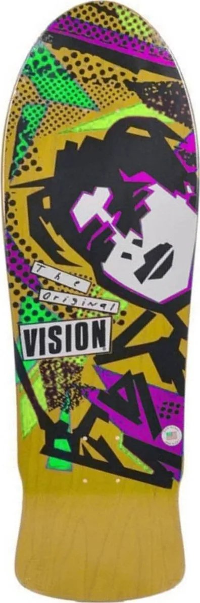 Vision Street Wear OG MG 10 (Yellow Stain) deck