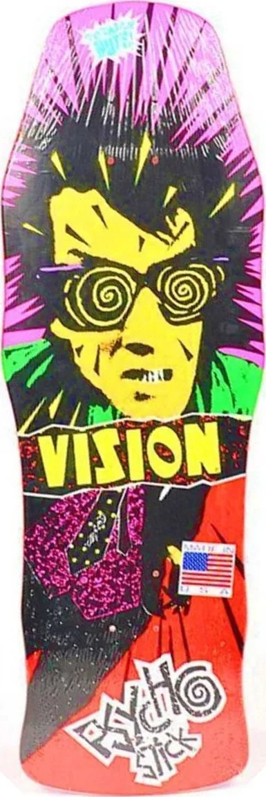 Vision Street Wear Psycho Stick 10 (Red) deck